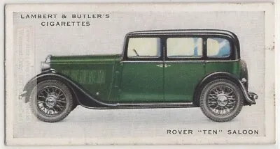 £8 • Buy Rover  Ten  Saloon Classic British Auto Car 1934 Trade Ad Card