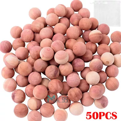 50x Aromatic Cedar Storage Balls Repels Insects Mildew Safe For ClosetsDrawers • $14.69