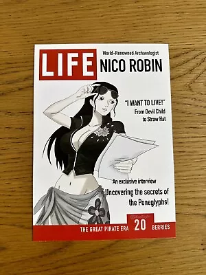 One Piece Nico Robin On Life Magazine - A5 Art Print Poster By JPixel DigiArt • $10