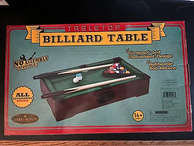 Mini Tabletop Pool Table Small Billiards Game Barrington Billiards Company Euc • $38