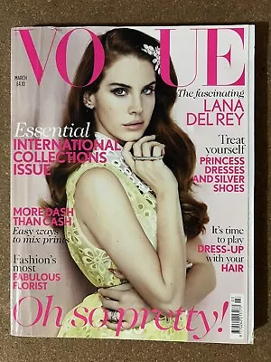 VOGUE UK Magazine Lana Del Rey March 2012 Vintage British Fashion • £69.95