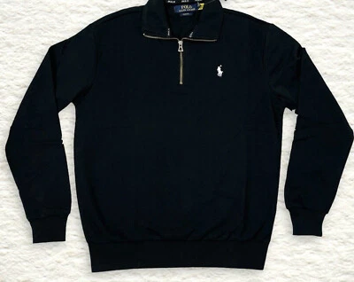 £34.97 • Buy Brand New Genuine Men's Ralph Lauren Quarter Zip Sweatshirt In Black