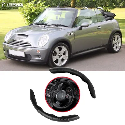 For Mini Cooper R52 R53 R56 Steering Wheel Cover Protector Non-Slip Carbon Look • $15.10