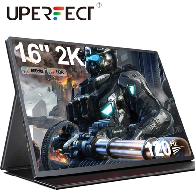 $299.99 • Buy 120Hz Portable Monitor 16  2K Gaming Monitor USB C QHD Screen Display For PS 4 5