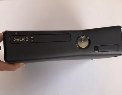 Microsoft Xbox 360 S Slim Black Console ONLY 4GB TESTED Works • $40