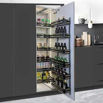 Cupboard Cabinet Organizer Kitchen Larder Pull Out Basket Shelves Storage Unit • £219.95