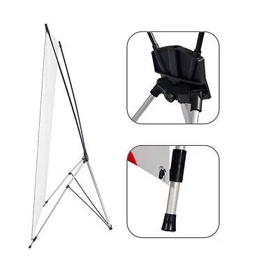 X Banner Display Stand 24  Wide 63  Tall + Travel Bag - Qty 15 • $210