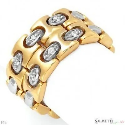 New Salavetti Diamond Ring! 18K Two Tone Gold • $1250