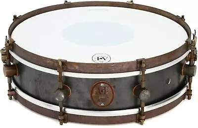 A&F Drum Company Raw Steel Snare Drum - 4  X 14  • $935