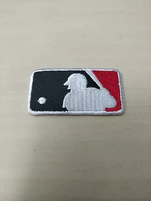 MLB Logo Patch Embroidery Black / Red Baseball (1  X 1.75 ) Iron On - NEW • $10.95