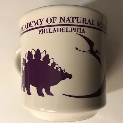 Dinosaur Ceramic Mug Vintage Philadelphia Museum Natural History Vintage Rare • $15