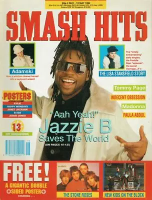 Smash Hits 02/05/90 Madonna Lisa Stansfield Billy Warlock Nkotb Stone Roses  • £9.99