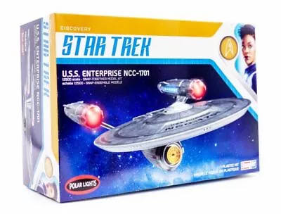 Polar Lights Star Trek Discovery USS Enterprise NCC-1701 Snap Plastic Model Kit • $15