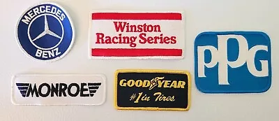 LOT Of 5 Vintage Patches For Caps Jeans Jackets Mercedes Goodyear Winston PPG • $20