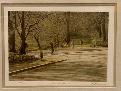 $200 • Buy Listed Harold Altman Signed Color Lithograph Print  October 1982 III  163/285