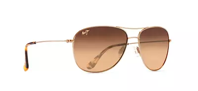 Maui Jim HS247-16 CLIFF HOUSE Gold POLARIZED HCL Bronze Lens Aviator Sunglasses • $310