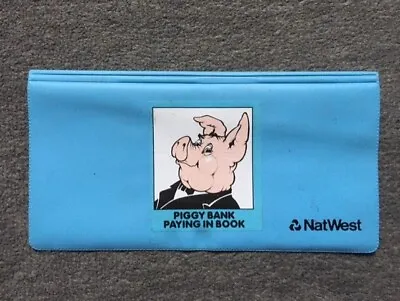 Vintage Natwest Piggy Bank Paying In Book Wallet • £6.95