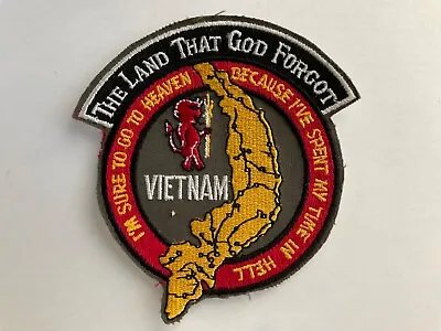 Vietnam Pocket Patch  The Land That God Forgot  • $2