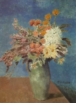 £3.53 • Buy Picasso Vase Of Flowers REPRO Art Print A4 A3 A2 A1