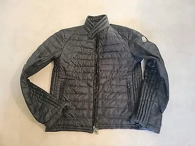 Moncler Womens Jacket Black Puffer Zip Down Size 1 • $249