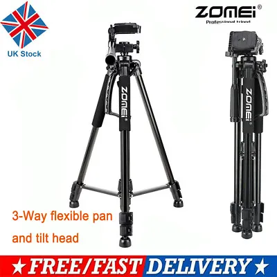 Zomei Q1200 Professional Tripod Travel Monopod Adjustable Stand For DSLR Camera • £17.99