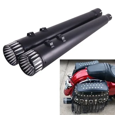 SHARKROAD Slip On Exhaust For Harley Touring 2017-UP Street Glide Mufflers • $219