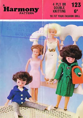 £2.89 • Buy Knitting Pattern Copy 0676. Dolls Clothes Outfits For Barbie, Sindy Etc  DK/4ply
