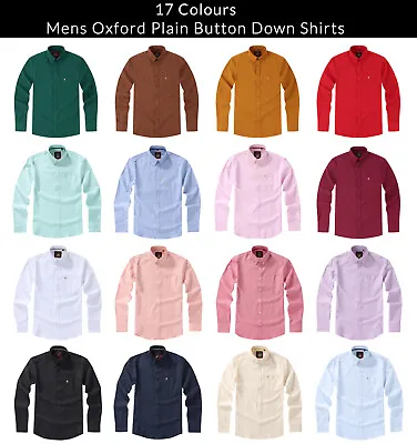Mens Long Sleeve ShirtOxford Button DownAuthentic Oxford FabricFormal/Casual  • £20.95