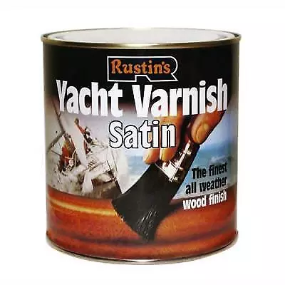 Rustins Satin Finish Yacht Varnish 500ml YASV500 • £12.99