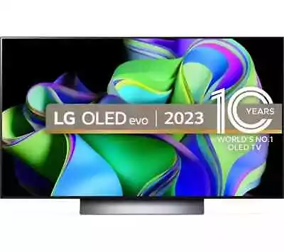 LG OLED48C34LA 48  Smart 4K Ultra HD HDR OLED (SMASHED SCREEN) • £40