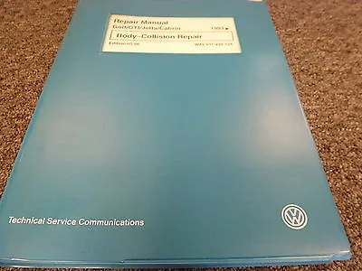 1999 Volkswagen VW Golf GTI Jetta Cabrio Body Collision Service Repair Manual • $46.90