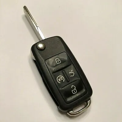 OEM Keyless Remote Key Fob 5 Button Uncut Blade OEM Volkswagen NBG010206T • $19.73