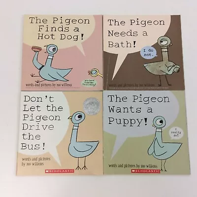 Mo Willems Pigeon Preschool Kindergarten 1st Grade 4 Picture Book Lot • $15.99