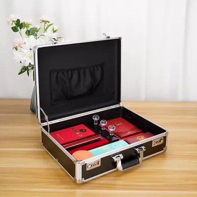 Aluminum Briefcase For Men Metal Toolkit Box Family Medical Case Cash Large Case • $74