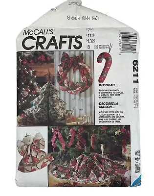McCall's Christmas Crafts 6211 Sewing Pattern Uncut & Cut • $5