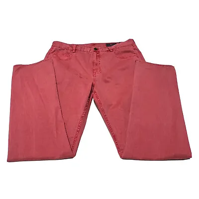 Vineyard Vines Straight Mens 5-Pocket Size 36R X 32L Club Pants Salmon Pink • $16.49