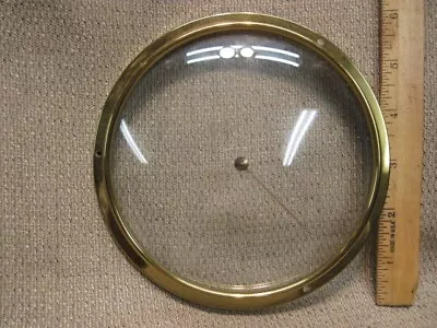 Vintage Aneroid Barometer Brass Bezel & Convex Glass • $19.75