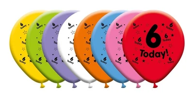 £2.69 • Buy 8 Happy 6th Birthday Balloons Children's Birthday Party Decoration Air Helium