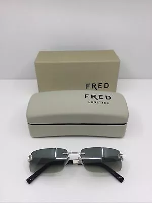 New Fred LUNETTES Sunglasses Luxury Rimless Hawai F1 Sunglasses C. 118 Palladium • $1399.99
