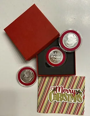 Believe In The Magic Of Christmas 1/2 Oz .999 Silver Coin In Merry Christmas Box • $32.41