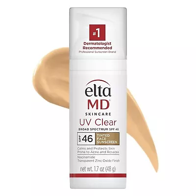 Elta MD UV Clear Broad Spectrum SPF 46 Sunscreen  1.7oz TINTED • $33.25