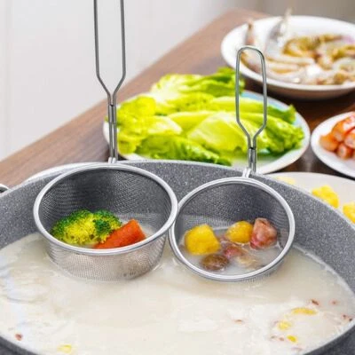 £5.45 • Buy Ladle Spider Skimmer Kitchen Utensil Stainless Steel Mesh Strainer Fry Spoons UK