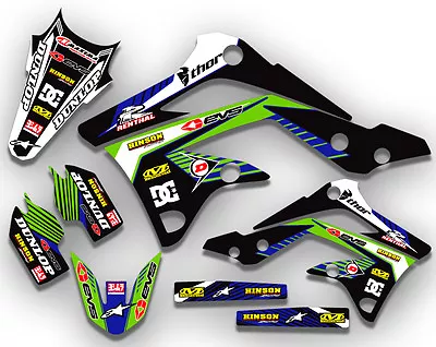 2012 Kxf 450 Graphics Kit Kawasaki Kx450f Motocross Decals 450 Mx Island  • $89.99