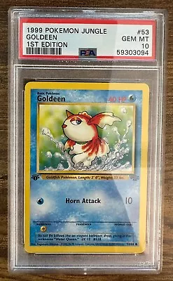 $23.99 • Buy 1999 Pokémon Jungle Goldeen 1st Edition PSA 10