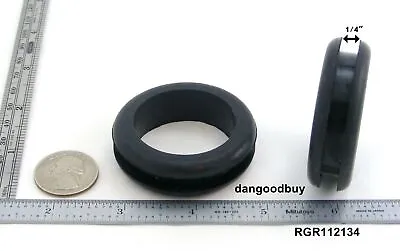 Rubber Grommet Fits 1 3/4  Has 1 1/2  Center Hole Either 1/4  Or 1/8  Thickness • $66