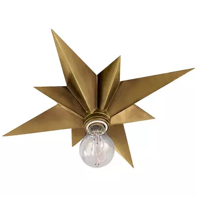 Visual Comfort SC 4000HAB Star 14  Flush Mount By Eric Cohler Antique Brass • $415