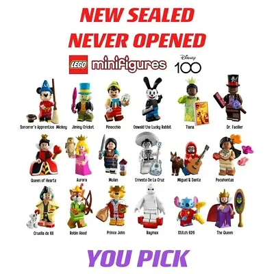 You Pick! LEGO Collectible Minifigure 71038 DISNEY Series 3  100 Mickey *sealed* • $12.89