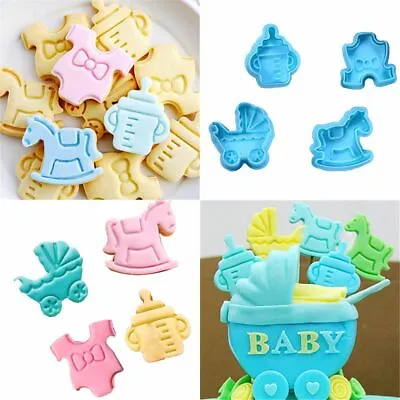 £3.89 • Buy Decor Plunger Baking Tool Fondant Pastry Mould Cookie Cutter Baby Biscuit Mold