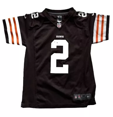 Cleveland Brown Nike On Field Johnny Manziel Jersey Kids Youth Size Medium • $29.95