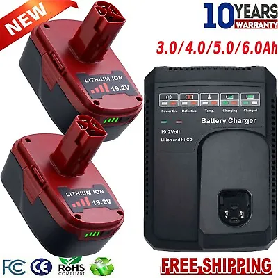 19.2V 3.0Ah/6.0Ah Lithium Battery / Charger For Craftsman C3 Cordless Drill Tool • $17